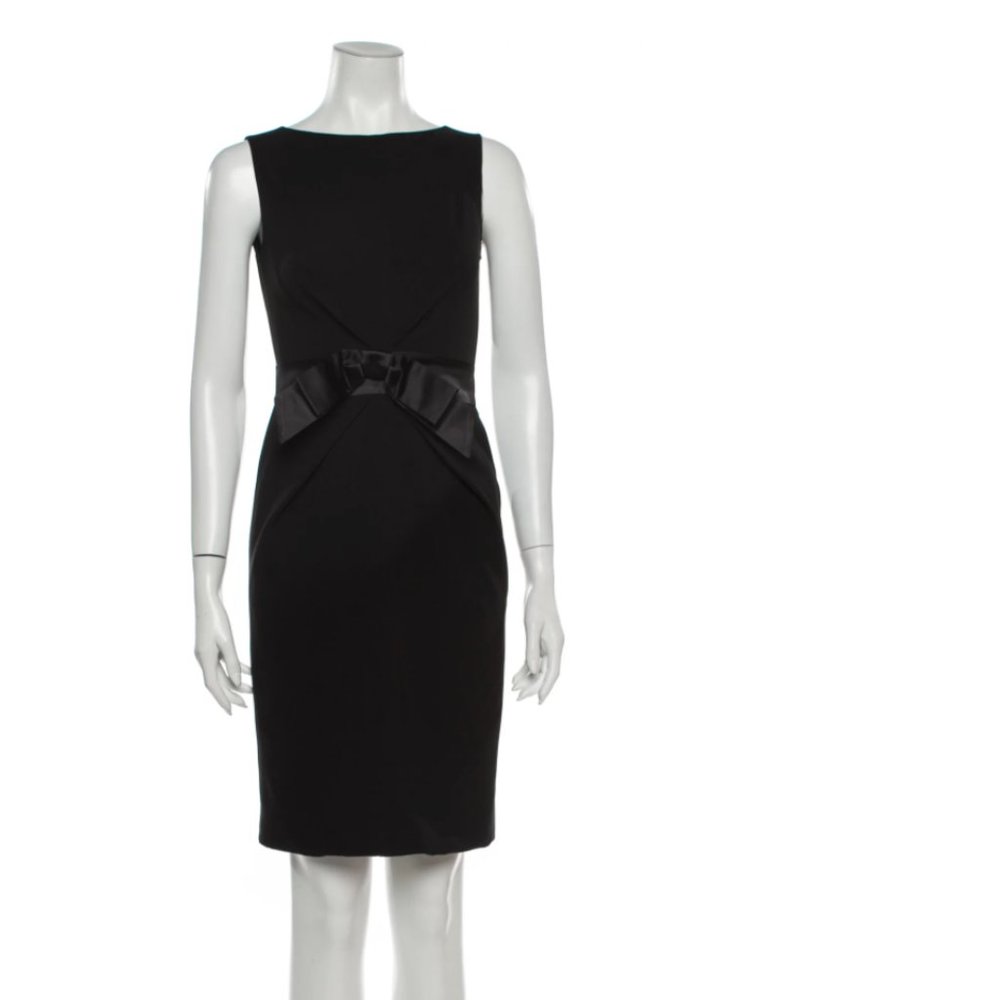 MOSCHINO Bateau Neckline Bow Mini Dress